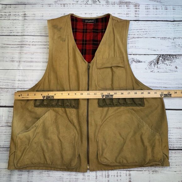 Vintage Drybak Canvas Hunting Shooting Vest Size M/L 12 Shell Pockets - Picture 3 of 9